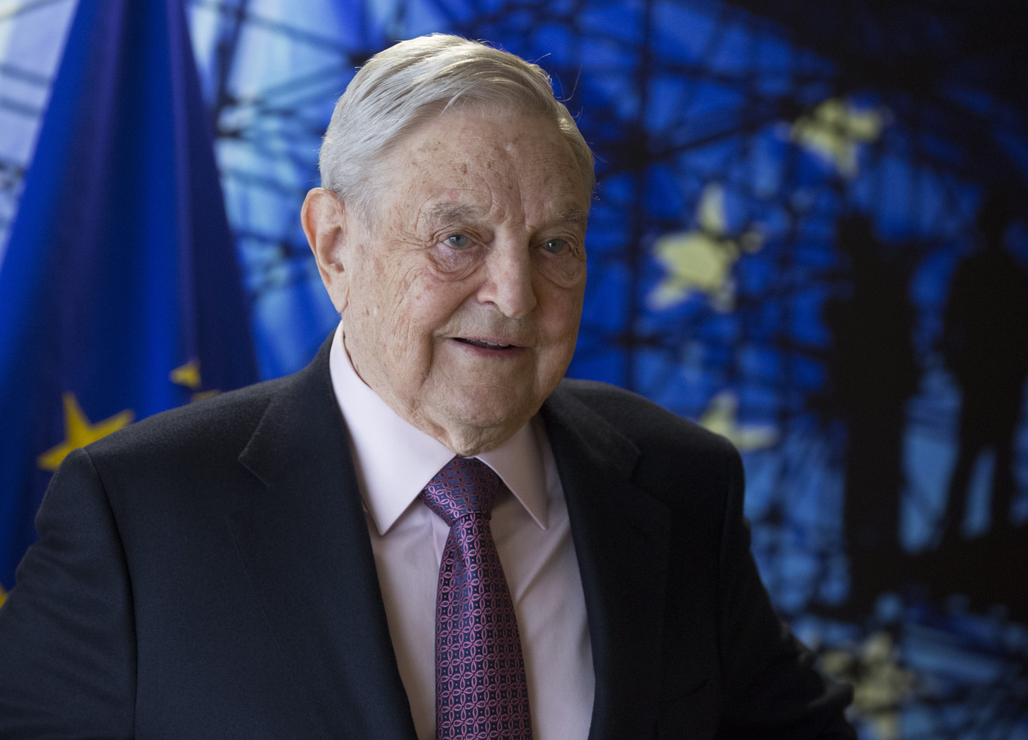 Portrait of George Soros.
